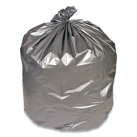 Coastwide Professional 33 gal Trash Bags, 33 in x 40 in, Extra Heavy-Duty, 1.5 mil, Gray/Silver, 100 PK CW18186/H6640AS